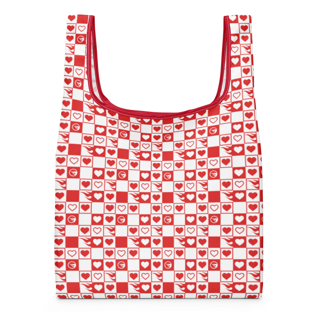 Hot Wheels Checkered Hearts Multi Tote