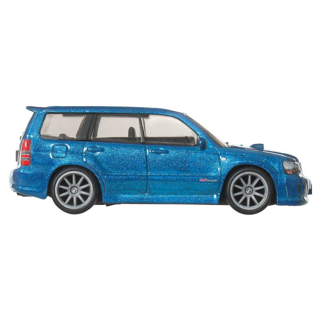 Hot Wheels Premium Car Culture 2-Pack - 2005 Mitsubishi Lancer Evolution IX Wagon / Remorque & 2004 Subaru Forester STI