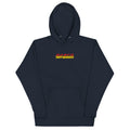 Hot Wheels in Katakana Navy Embroidered Hoodie