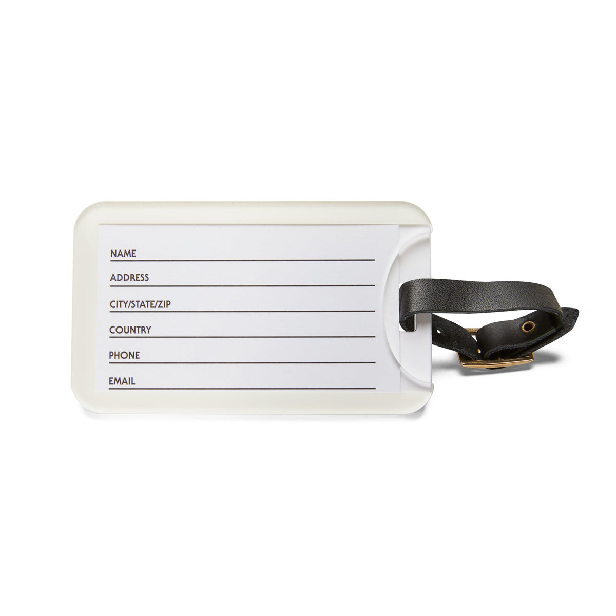 Hot Wheels Greetings White Luggage Tag