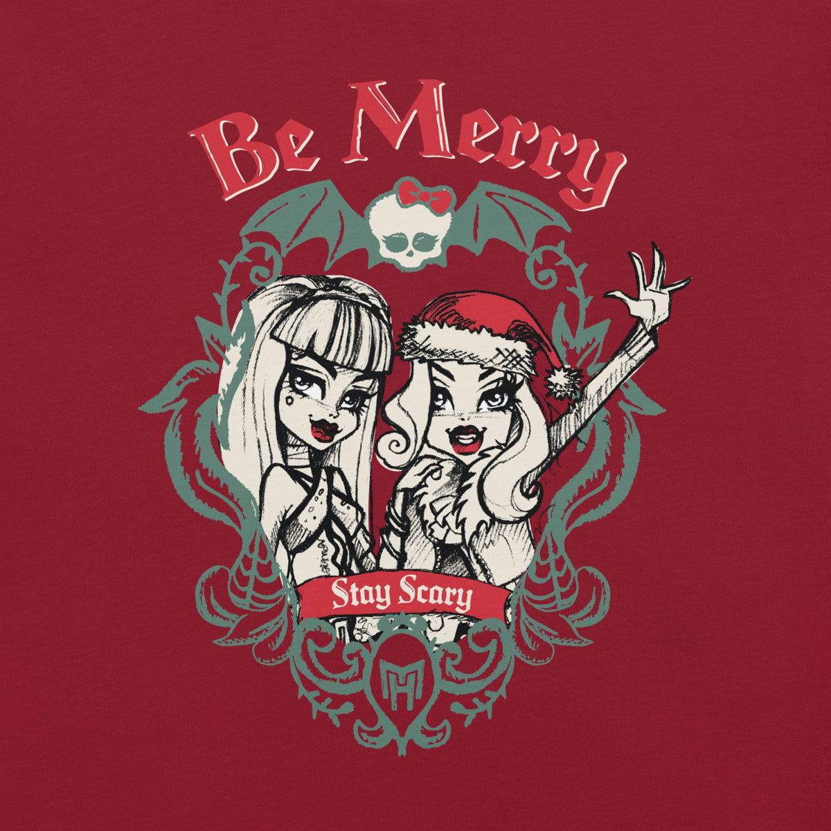 Monster High Be Merry Stay Scary Red T-shirt