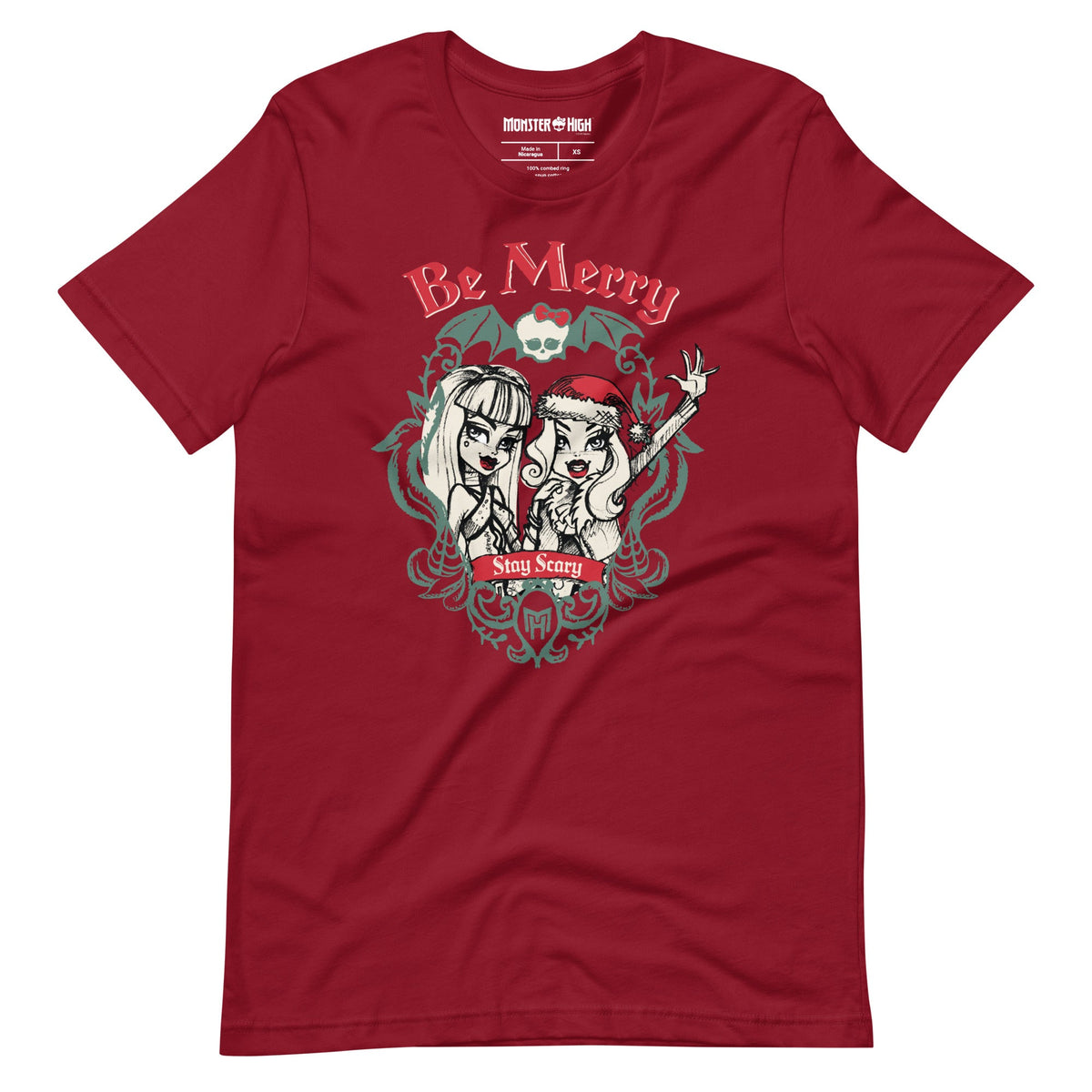 Monster High Be Merry Stay Scary Red T-shirt