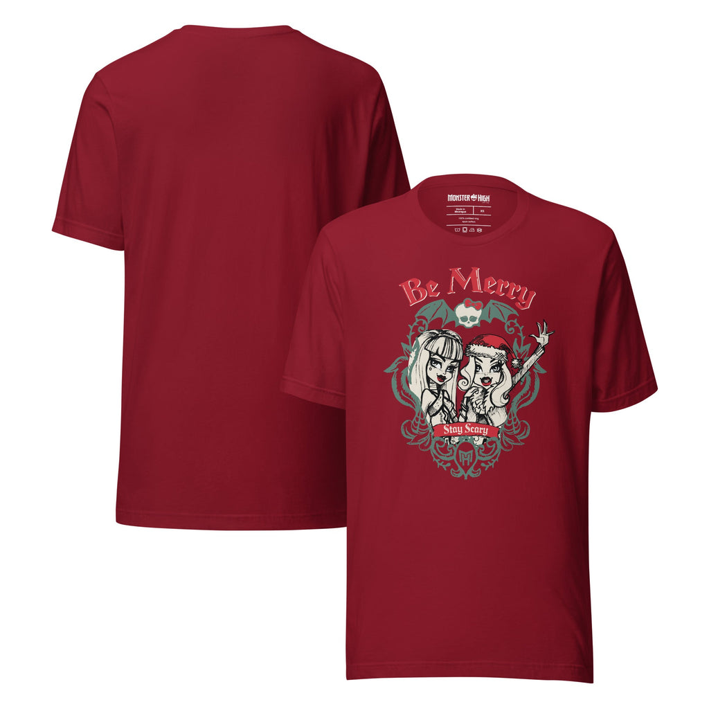 Monster High Be Merry Stay Scary Red T-shirt