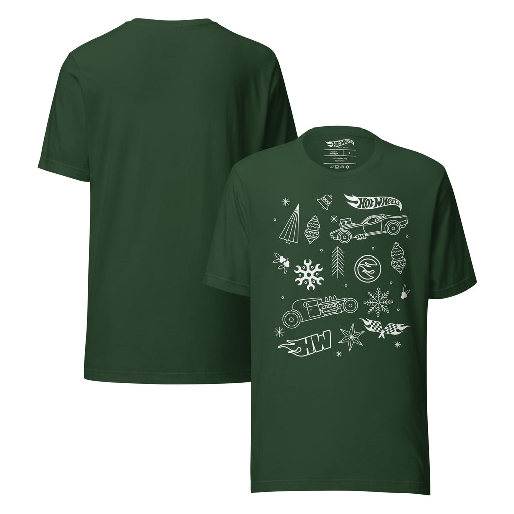 Hot Wheels Holiday Icons Green T-Shirt