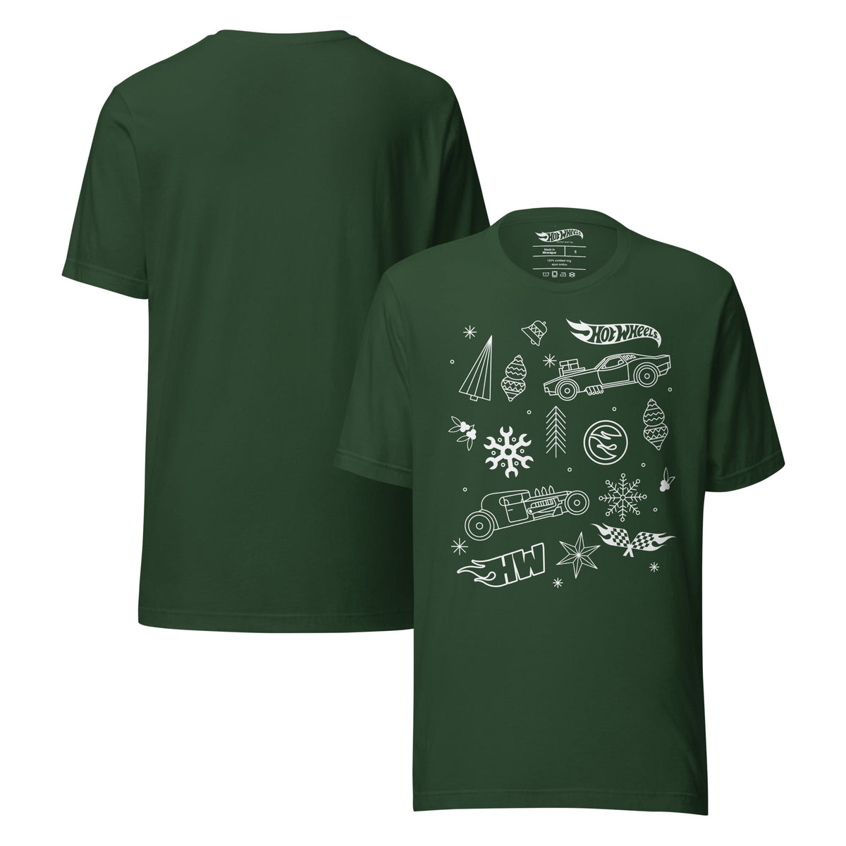 Hot Wheels Holiday Icons Green T-Shirt