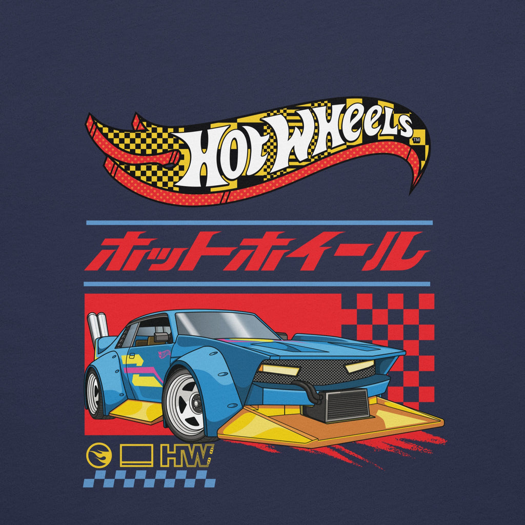 Hot Wheels in Katakana Navy T-Shirt